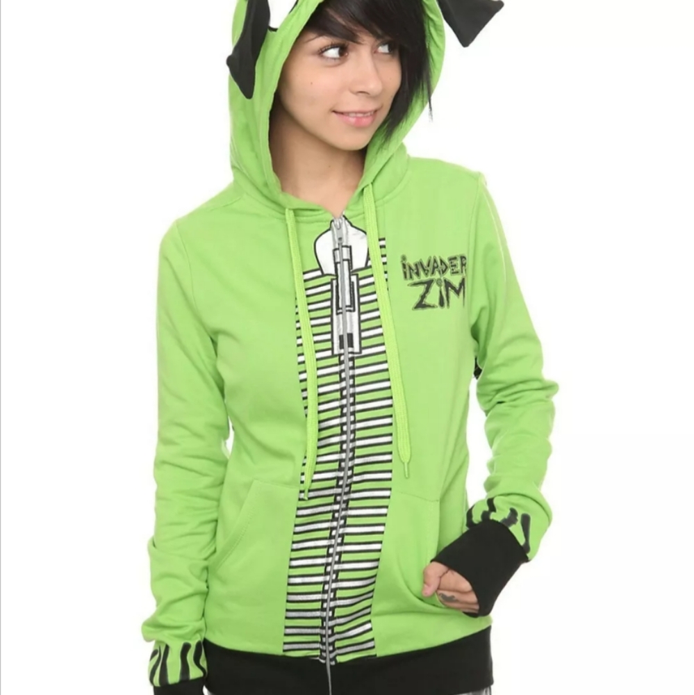 Invader Zim I Am Gir Girls Hoodie Hot Topic Mighty Fine